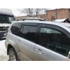 Рейлінги Чорні турецькі Металеві ніжки для Toyota Land Cruiser Prado 120