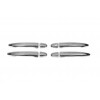 Накладки на ручки (4 шт, нерж.) Carmos, Турецкая сталь для Toyota Land Cruiser Prado 120 - 49093-11