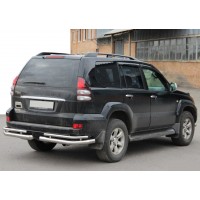 Задні подвійні куточки AK003-1 (2 шт, нерж) для Toyota Land Cruiser Prado 120