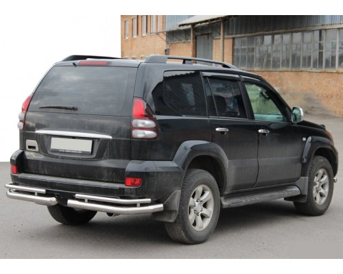Задні подвійні куточки AK003-1 (2 шт, нерж) для Toyota Land Cruiser Prado 120