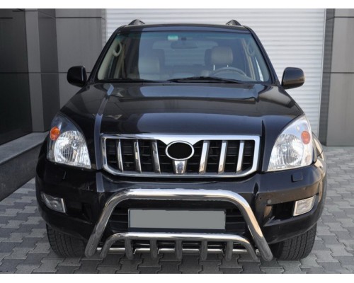 Кенгурятник низький WT002 (нерж) для Toyota Land Cruiser Prado 120