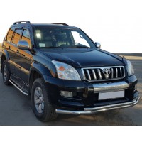 Toyota LC 120 Prado Передня дуга ST014 (нерж.) 60/42 мм