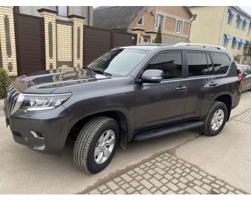 Рейлінги оригінальний дизайн (Сірі, 2 шт) для Toyota Land Cruiser Prado 150 - 62411-11