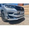Накладки на передній та задній бампер Modelista V3-LED (2017-) Чорний колір для Toyota Land Cruiser Prado 150 - 61153-11