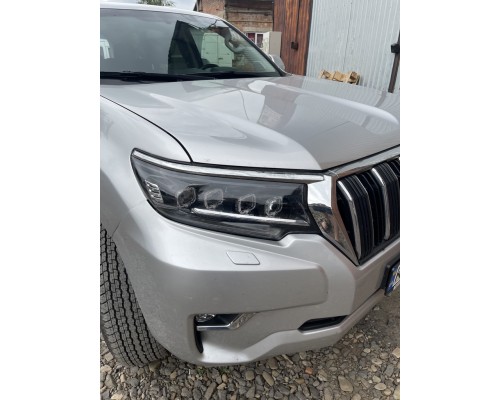 Передняя оптика Lexus-design 4-LED (2017-2021, 2 шт) для Toyota Land Cruiser Prado 150 - 60597-11