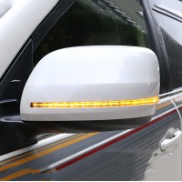 Крышки зеркал (с LED повторителем, стиль 2020) Белый цвет для Toyota Land Cruiser Prado 150