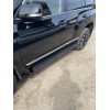 Боковые пороги GX-style (2 шт., алюминий) Черный цвет для Toyota Land Cruiser Prado 150 - 61329-11