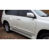 Боковые пороги GX-style (2 шт., алюминий) Черный цвет для Toyota Land Cruiser Prado 150 - 61329-11