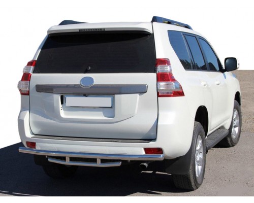 Задня дуга AK002-2v1 (нерж) для Toyota Land Cruiser Prado 150