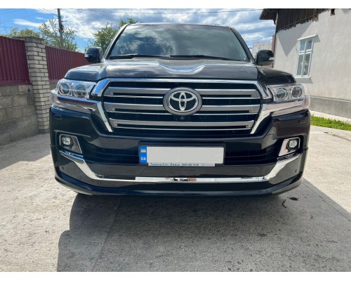 Передняя накладка 2016-2025 (Executive 2019) Белый цвет для Toyota Land Cruiser 200