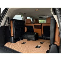 Килимок багажника 2 шт (EVA, 7 місць, цегляний) для Toyota Land Cruiser 200