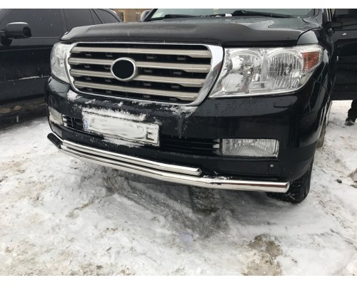Передня дуга ST014 (2007-2015 нерж.) 60мм на 60мм для Toyota Land Cruiser 200