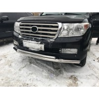 Toyota Land Cruiser 200 Передня дуга ST014 (2007-2015 нерж.) 60мм на 42мм