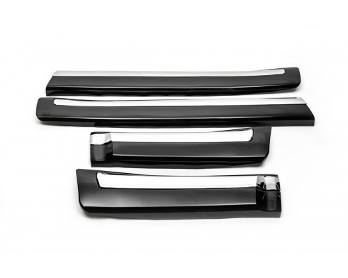 Комплект дверных молдингов (2008-2016) Черный цвет для Toyota Land Cruiser 200 - 60884-11
