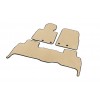 Полиуретановые коврики EVA V-2 (2012-2021, Бежевый) для Toyota Land Cruiser 200