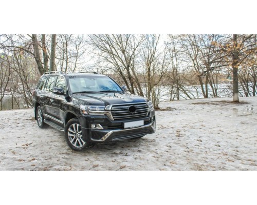 Передняя накладка 2016-2025 (Executive 2016) Белый цвет для Toyota Land Cruiser 200