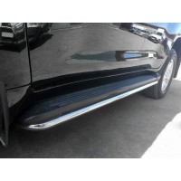 Захист бічного порогу BB004 (2 шт, нерж.) для Toyota Land Cruiser 200