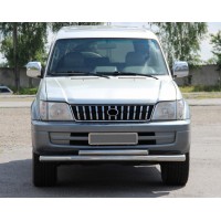 Передня дуга ST014 (нерж.) для Toyota Land Cruiser 90 Prado
