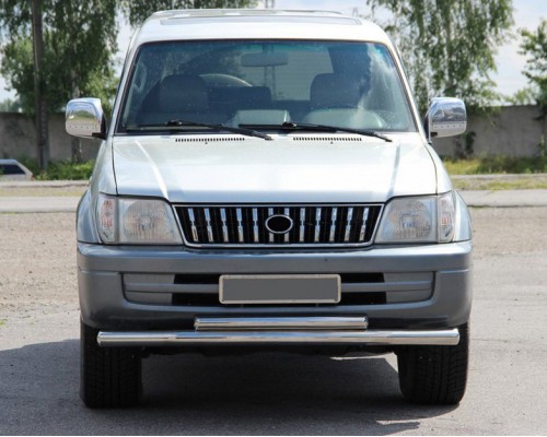 Передня дуга ST014 (нерж.) для Toyota Land Cruiser 90 Prado