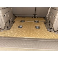Коврик багажника 2 шт Бежевый (EVA, 7 мест) для Toyota Land Cruiser 100