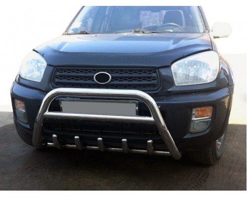 Кенгурятник WT003 (нерж) для Toyota Rav 4 2001-2005