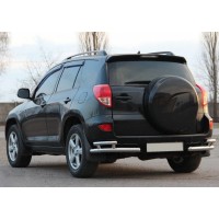 Задні куточки AK003-double (2 шт, нерж) для Toyota Rav 4 2006-2013