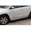 Боковые пороги Premium (2 шт, нерж) 60 мм для Toyota Rav 4 2006-2013 - 75077-11