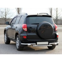 Задній захист AK005-2 (2 шт, нерж) для Toyota Rav 4 2006-2013