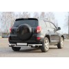 Задній захист AK005-2 (2 шт, нерж) для Toyota Rav 4 2006-2013