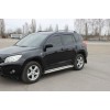 Боковые пороги Premium (2 шт, нерж) 60 мм для Toyota Rav 4 2006-2013 - 75077-11