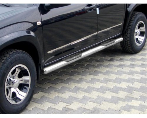 Боковые трубы (2 шт, нерж) для Toyota Rav 4 2006-2013 - 79328-11