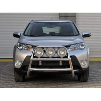Кенгурятник WT018 (нерж) для Toyota Rav 4 2013-2018