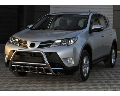 Кенгурятник WT003 (нерж) для Toyota Rav 4 2013-2018
