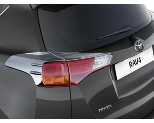 Накладки на задние фонари Libao V1 (2 шт, пласт) для Toyota Rav 4 2013-2018 - 81214-11