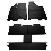 Резиновые коврики 6 мест (3 ряда, Stingray Premium) для Toyota Sienna 2010-2019