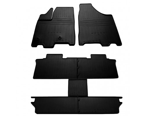 Резиновые коврики 6 мест (3 ряда, Stingray Premium) для Toyota Sienna 2010-2019 - 78713-11