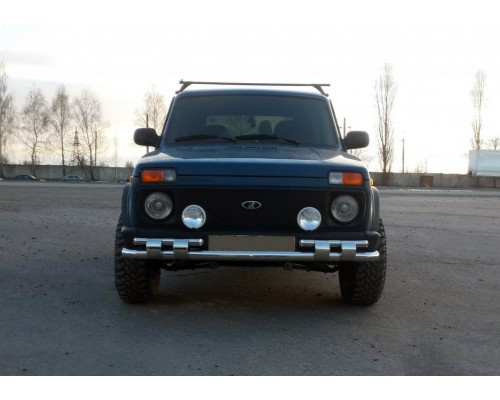 Передня дуга ST015 (нерж.) для Lada Niva та Urban
