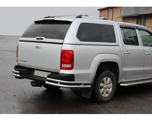 Задні куточки AK003-Double (2 шт, нерж) для Volkswagen Amarok