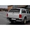 Задні куточки AK003-Double (2 шт, нерж) для Volkswagen Amarok