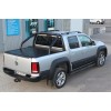 Передний ус двойной Vegas (черный) для Volkswagen Amarok
