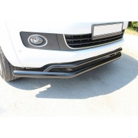 Передній ус подвійний Vegas (чорний) для Volkswagen Amarok