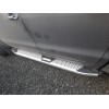 Боковые пороги Mevsim Grey (2 шт., алюминий) для Volkswagen Amarok - 65153-11