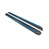Боковые пороги Maya Blue-Black (2 шт., алюминий) для Volkswagen Amarok - 64744-11