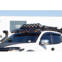 Козирок лобового скла під багажник DAKAR (LED) для Volkswagen Amarok