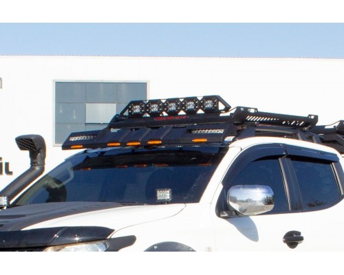 Козирок лобового скла під багажник DAKAR (LED) для Volkswagen Amarok - 80235-11