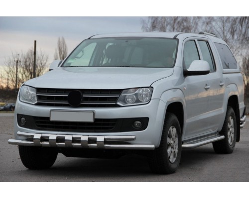 Передній захист ST015 (нерж) для Volkswagen Amarok - 75246-11