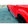Боковые пороги Vision New Black (2 шт., алюминий) для Volkswagen Amarok - 71097-11