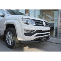 Передний ус двойной 2016-2021 Vegas (черный) для Volkswagen Amarok