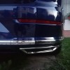 Volkswagen Arteon Накладки на глушитель (2015-2018, 2 шт, нерж) Carmos - Турецкая сталь - 64023-11