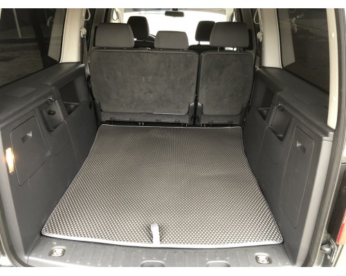 Коврик багажника V2 MAXI (EVA, полиуретановый, черный) для Volkswagen Caddy 2010-2015 гг.